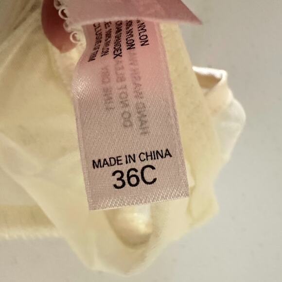 Victoria's Secret Babydoll Mesh Slip Fairy Cottage Core Y2K Lingerie Top 36 C - Picture 9 of 9